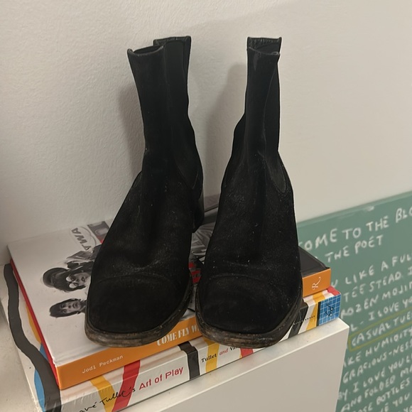 Jil Sander Suede Black Boots - Picture 2 of 5